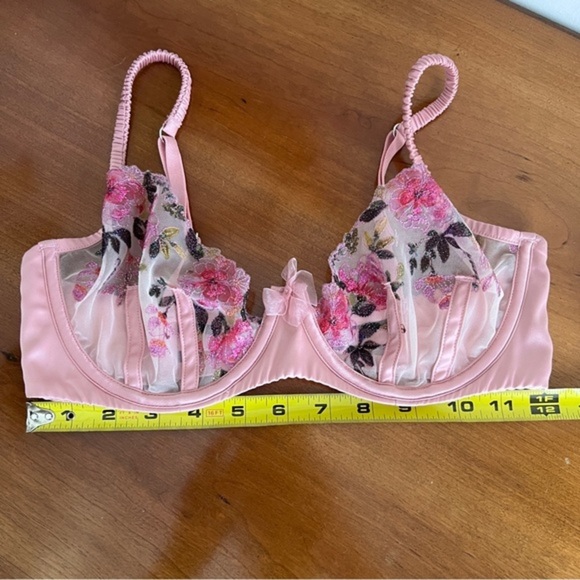 For Love & Lemons Floral Lace Embroidered Bra - Picture 5 of 8